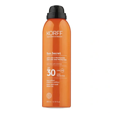Korff Sun Secret Αντηλιακό Λάδι Σώματος και Μαλλιών SPF30 200ml